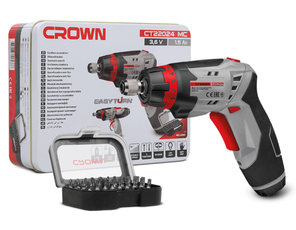Avvitatore 1/4" 3,5Nm 3,6V Crown CT22024 MC