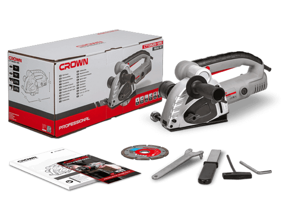 Scanalatrice a doppio disco 125mm 1500W Crown CT13525-125
