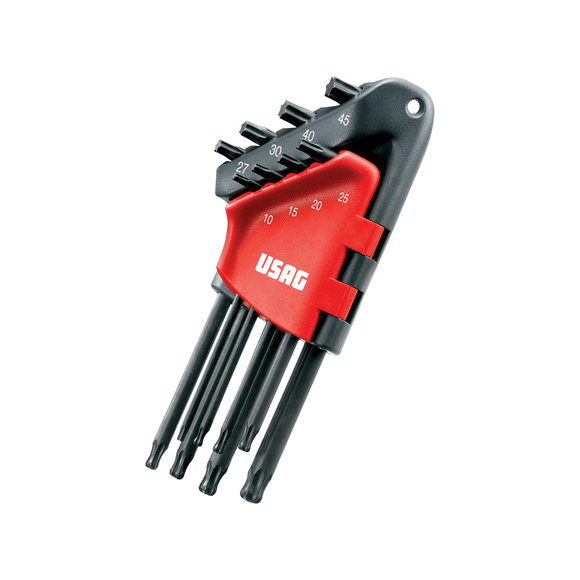 Serie 8 chiavi maschio torx lunghe a testa sferica 280 LTSTX/S8 Usag U02800078