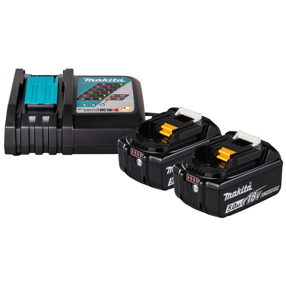 Kit energy 18V DC18RC + 2x BL1850 Makita 1914J6-4