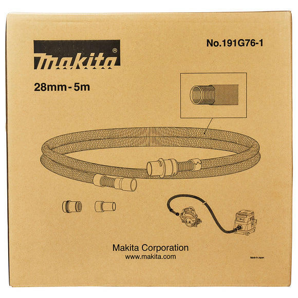 Tubo flessibile rivestito in maglia Ø28mm 5m Makita 191G76-1