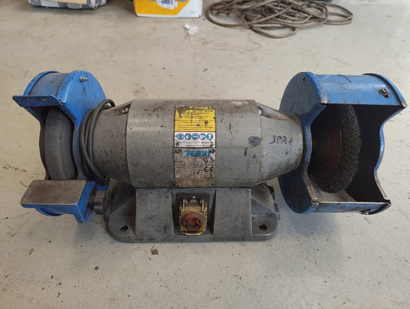 RICONDIZIONATA Fervi 0554 Smerigliatrice combinata professionale da banco 230V
