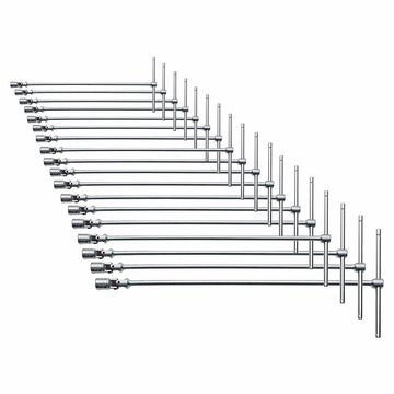 Serie 18 chiavi a T snodate con bocca esagonale 276 CE/SE18 Usag U02760481