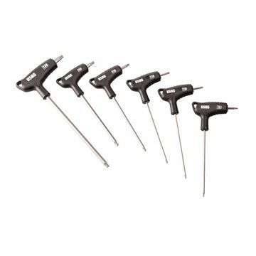 Serie 6 chiavi maschio a testa sferica profilo torx speciale X-GRIP 280 HXTX/SE6 Usag U02802450