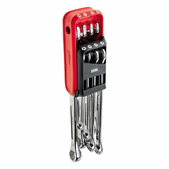 Serie 8 chiavi combinate esagonali con profili speciali X-GRIP 285 X/DS8 Usag U02850954