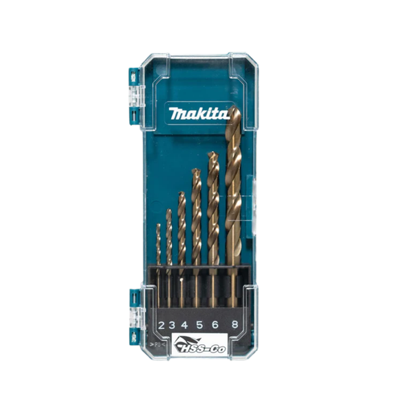 SET 6 PUNTE PER METALLO HSS-CO 2/3/4/5/6/8 mm