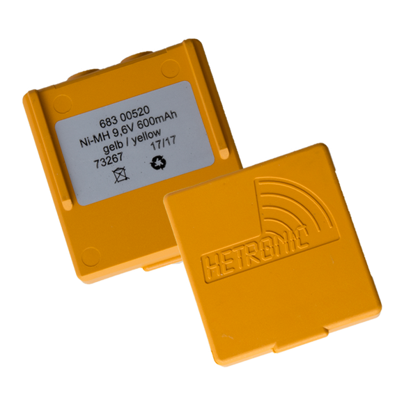 Batteria gialla 9,6V 600mAh Hetronic 68300520