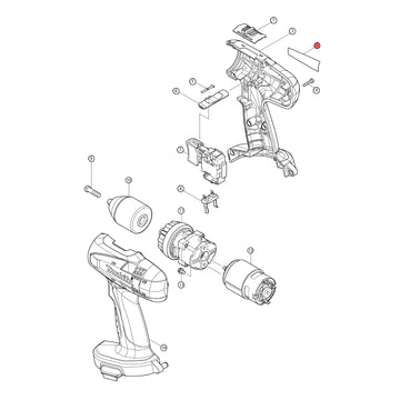 Spaccato ricambi trapano avvitatore 6391D