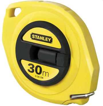 Rotella metrica 30m con nastro in acciaio Stanley 0-34-108