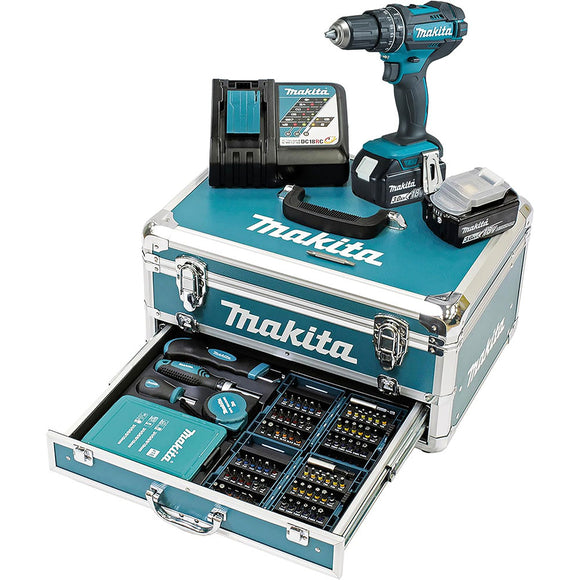 Trapano avvitatore con percussione 64Nm 18V LXT Makita DHP482RFX9