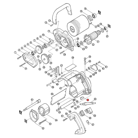 Spaccato ricambi levigatrice a rullo 9741