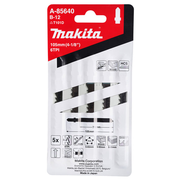 Set 5 lame HCS 105x1,25mm Makita A-85640