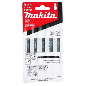 Set 5 lame HSS 75x0,9mm Makita A-85787