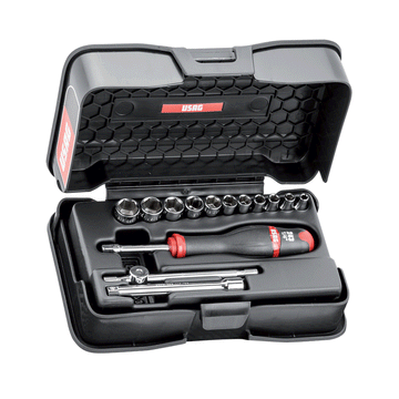 Assortimento 14 bussole esagonali in pollici 604 1/4 POL Usag U06040102