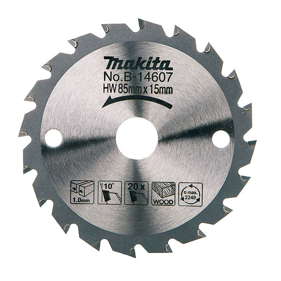 Lama TCT Ø85mm foro 15mm 20 denti Makita B-14607