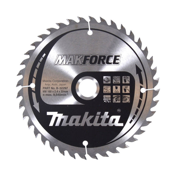 Lama MakForce Ø160mm foro 20mm 40 denti Makita B-32297