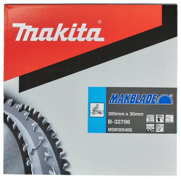 Lama MakBlade Ø305mm foro 30mm 40 denti Makita B-32786