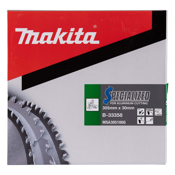 Lama Specialized per alluminio Ø305mm foro 30mm 100 denti Makita B-33358 - 0