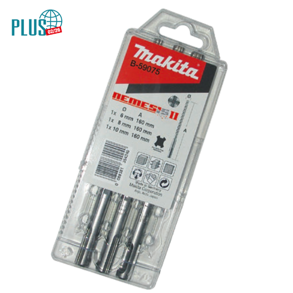 Set 3 punte 6/8/10 mm SDS-PLUS compatibili