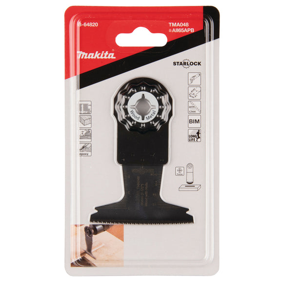 Lama BiM ad affondamento per legno e metallo 65x40mm Makita B-64820