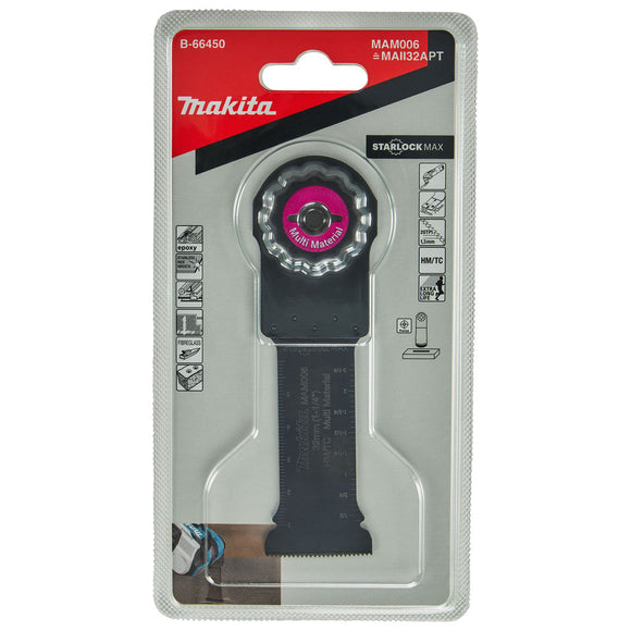Lama TC/HM ad affondamento multimateriale 32x70mm Makita B-66450