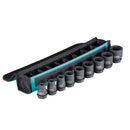 Assortimento 9 bussole 1/2" Makita B-69749-1