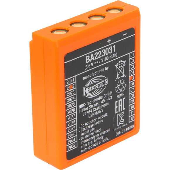 Batteria originale 3,6V 2100mAh HBC-RADIOMATIC BA223031