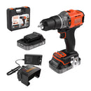 Trapano avvitatore con percussione 45Nm 18V BLACK+DECKER BCD383D2XK-QW-1
