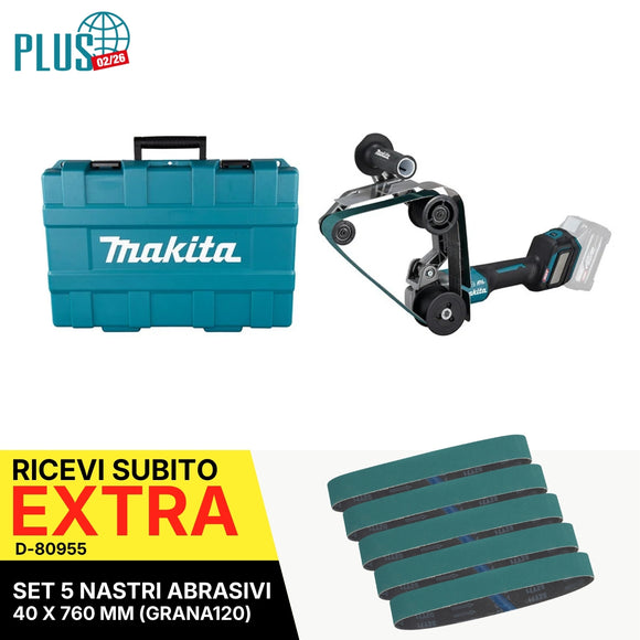 Levigatrice a nastro per tubi 40x760mm 40V XGT BL Makita BS002GZ01