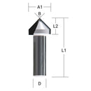 Fresa per scanalature a "V" 19,05x15,88 Makita D-09597-2