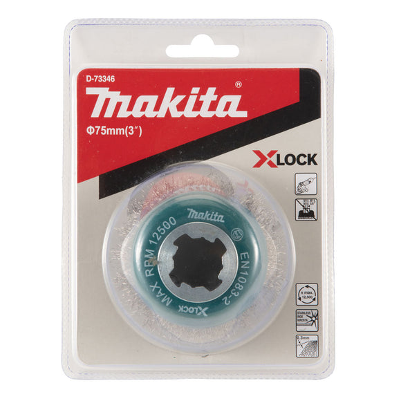 Spazzola X-Lock a tazza Ø80mm Makita D-73346