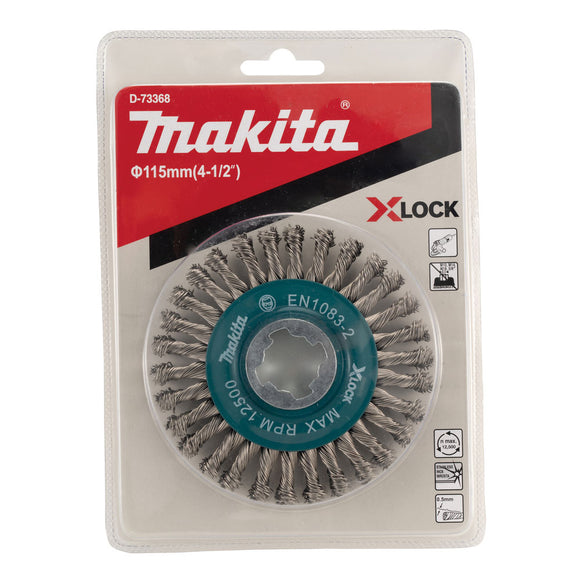 Spazzola X-Lock a ruota Ø115mm Makita D-73368