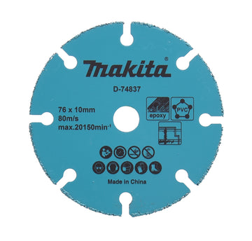 Disco da taglio Ø76mm foro 10mm Makita D-74837