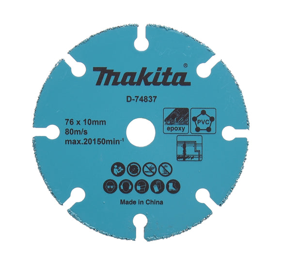 Disco da taglio Ø76mm foro 10mm Makita D-74837