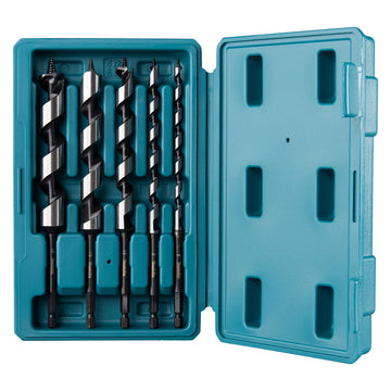 Set 5 punte elicoidali per travi 1/4" HEX Makita D-75677