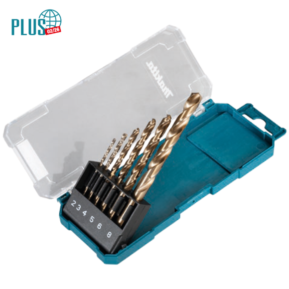 Set 6 punte per metallo HSS-CO 2/3/4/5/6/8 mm