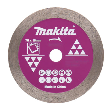 Disco diamantato da taglio Ø76mm foro 10mm Makita D-77263