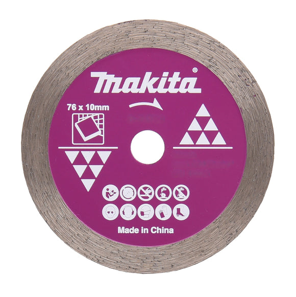 Disco diamantato da taglio Ø76mm foro 10mm Makita D-77263