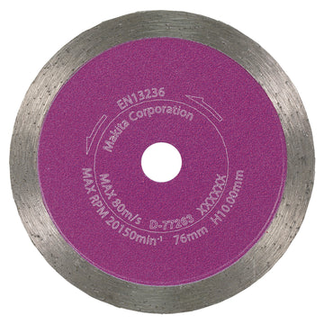 Disco diamantato da taglio Ø76mm foro 10mm Makita D-77263 - 0