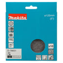 Pacchetti da 10 abrasivi con supporto a rete Ø125mm Makita-2