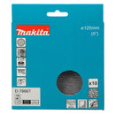 Pacchetti da 10 abrasivi con supporto a rete Ø125mm Makita-3