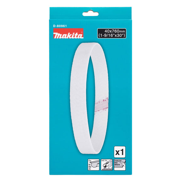Nastro in feltro per lucidatura metalli 40x760mm Makita D-80961