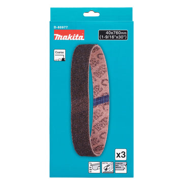 Confezione 3 nastri per trattamento superfici 40x760mm Makita