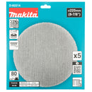 Pacchi da 5 dischi abrasivi con supporto a rete Ø225mm Makita-2