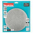 Pacchi da 5 dischi abrasivi con supporto a rete Ø225mm Makita-3