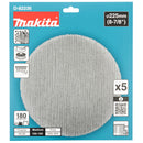 Pacchi da 5 dischi abrasivi con supporto a rete Ø225mm Makita-4