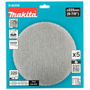 Pacchi da 5 dischi abrasivi con supporto a rete Ø225mm Makita-6