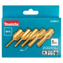 Set 5 foretti diamantati per uso a secco M14 Makita D-82812-2
