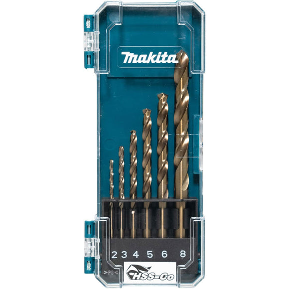 Set 6 punte in HSS-Co per metallo Makita D-75758
