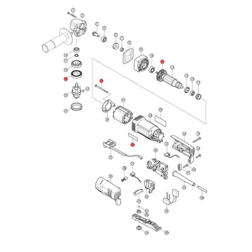 Spaccato ricambi trapano avvitatore DA3010F